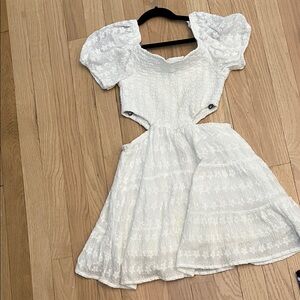Katie J NYC Textured White Dress